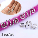 5 teile/paket Verschiedene 49 Stile Charms Haargeflecht Dread Dreadlock Perlen Clips Manschetten Ringe Schmuck Dreadlock Verschlüsse Zubehör