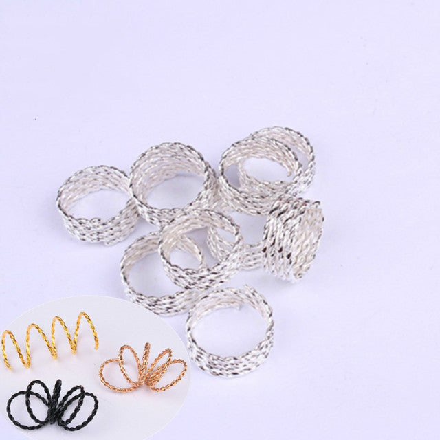 5pcs/Pack Different 49 Styles Charms Hair Braid Dread Dreadlock Beads Clips Cuffs Rings Jewelry Dreadlock Clasps Accessories