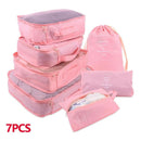 8/6-teiliges Set Reise-Organizer Aufbewahrungstaschen Koffer-Verpackungsset Aufbewahrungskoffer Tragbarer Gepäck-Organizer Kleidung Schuh TidyPouch