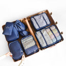 8/6-teiliges Set Reise-Organizer Aufbewahrungstaschen Koffer-Verpackungsset Aufbewahrungskoffer Tragbarer Gepäck-Organizer Kleidung Schuh TidyPouch