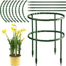 Soporte de plástico para plantas de 2/4/6 piezas, soporte de pila para flores, arreglo de invernadero, soporte de varilla, herramienta para bonsái de jardín, invernadero