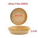 50/100 Stück 16/20 cm Luftfritteuse Einweg-Papiereinlagenmatte Ölfeste Antihaftmatte Mikrowellenherd Pergamentpapier Küchenherde