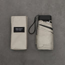 Ultraleichter Mini-Flachschirm, tragbar, sechs faltbarer, klarer Regenschirm, Regen, Frauen, kleine Männer, Regenschirm, Kinder, Sonnenschutz, Anti-UV-Sonnenschirm