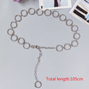 105 cm Bund Hosen Klassische Taille Kette Liebe Herz Hohl Gürtel Für Frauen Hip Hop Stil Mode Feine Taille Gürtel 2020 Trendy