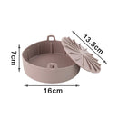 AirFryer Silicone Pot Square  Air Fryers Oven Baking Tray Bread Fried Chicken Pizza Basket Mat Replacemen Grill Pan Accessories