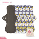 Mora Mona Menstruationseinlagen Atmungsaktiv Damen Feminin Slipeinlage Damenbinde Pad Wiederverwendbar Waschbar Tuch 1/5 Stk