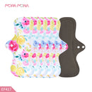 Mora Mona Menstruationseinlagen Atmungsaktiv Damen Feminin Slipeinlage Damenbinde Pad Wiederverwendbar Waschbar Tuch 1/5 Stk