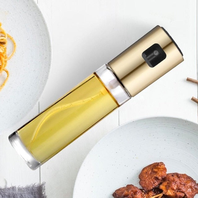 Oil Sprayer for Cooking, Olive Oil Spray Bottle Refillable Easy Control with Scale for Air Fryer, Kitchen, Salad, Baking, BBQ