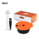 ICilas Nachfüllbare Kaffeekapseln für Tassimo BOSCH Maschine Wiederverwendbare Kaffeepad Crema Maker Umweltfreundlich