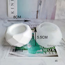 Runde Zement-Ton-Kerzenhalter-Formen Betonpflanzer Silikon-Blumentopf-Behälter-Form-Gips-Kerzen-Schalen-Epoxidharz-Form