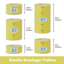 5 Größe Kinesiologie Tape Muskelbandage Sport Baumwolle Elastisches Klebeband für Dehnungsverletzungen Kniemuskel Schmerzlinderung Aufkleber