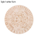 Geschnitzter Altar aus Holz, Wahrsagerei, Pendelbrett, Stern, Sonne, Mond, lasergeschnittene Scheibe, Holzsockel, Untersetzer, Wandschild, Dekoration, sechseckig, spitz