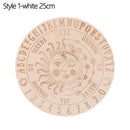 Geschnitzter Altar aus Holz, Wahrsagerei, Pendelbrett, Stern, Sonne, Mond, lasergeschnittene Scheibe, Holzsockel, Untersetzer, Wandschild, Dekoration, sechseckig, spitz