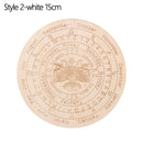 Geschnitzter Altar aus Holz, Wahrsagerei, Pendelbrett, Stern, Sonne, Mond, lasergeschnittene Scheibe, Holzsockel, Untersetzer, Wandschild, Dekoration, sechseckig, spitz