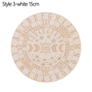 Geschnitzter Altar aus Holz, Wahrsagerei, Pendelbrett, Stern, Sonne, Mond, lasergeschnittene Scheibe, Holzsockel, Untersetzer, Wandschild, Dekoration, sechseckig, spitz