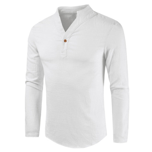 Men Plus Size Shirt Top Ancient Viking Embroidery Lace Up V Neck Long Sleeve Shirt Top For Men&