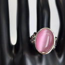 Herren Gothic Evil Eye Ball Design Charm Onyx Licht Ring Punk Finger Zubehör Frauen Edelstahl Mode Kristall Schmuck