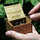 Spieluhr mit Holzschnitzerei und Farbdruck für schöne Ehefrau, Tochter/Sohn, Weihnachtsgeschenk, Weihnachtsgeschenk, You Are My Sunshine Music