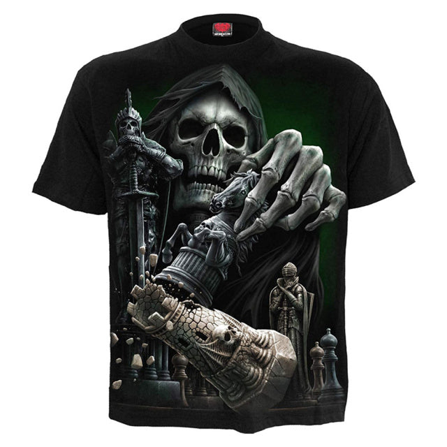 3D Printing Oversized Skull T Shirt For Men Streetwear Hip Hop Trend Oversized Personality Punk Tops Harajuku Leisure Top Tees
