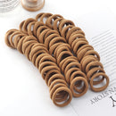 50 stücke Mädchen Einfarbig Große Gummiband Pferdeschwanz Halter Gummi Kopfbedeckung Elastische Haarbänder Koreanische Mädchen Haarschmuck Ornamente