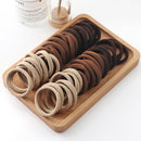 50 stücke Mädchen Einfarbig Große Gummiband Pferdeschwanz Halter Gummi Kopfbedeckung Elastische Haarbänder Koreanische Mädchen Haarschmuck Ornamente