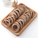 50 stücke Mädchen Einfarbig Große Gummiband Pferdeschwanz Halter Gummi Kopfbedeckung Elastische Haarbänder Koreanische Mädchen Haarschmuck Ornamente