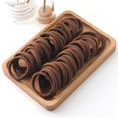 50 stücke Mädchen Einfarbig Große Gummiband Pferdeschwanz Halter Gummi Kopfbedeckung Elastische Haarbänder Koreanische Mädchen Haarschmuck Ornamente