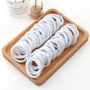 50 stücke Mädchen Einfarbig Große Gummiband Pferdeschwanz Halter Gummi Kopfbedeckung Elastische Haarbänder Koreanische Mädchen Haarschmuck Ornamente