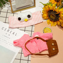 kleidung für ente 30 cm lalafanfan ente spielzeug puppe zubehör mit stirnband tasche pullover hut kinderspielzeug für mädchen