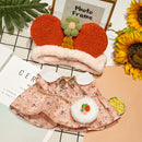 kleidung für ente 30 cm lalafanfan ente spielzeug puppe zubehör mit stirnband tasche pullover hut kinderspielzeug für mädchen