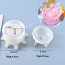 Aufbewahrungsbox, Silikonform, rund, gestreift, Kerzenglas, Design, DIY, Aroma, Gips, Epoxid, Beton, Zement, Ton, Heimdekoration