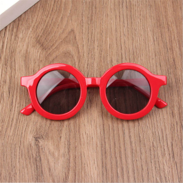 2022 New Fashion Children&#39;s Sunglasses Infant&#39;s Retro Solid Color Ultraviolet-proof Round Convenience Glasses Eyeglass For Kids