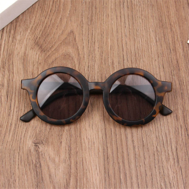 2022 New Fashion Children&#39;s Sunglasses Infant&#39;s Retro Solid Color Ultraviolet-proof Round Convenience Glasses Eyeglass For Kids