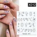 Harunouta 1 Bogen Wasserabziehbilder Transfer Schlange Obst Blume Sommer Alphabet Blätter Nail Art Maniküre Aufkleber Dekoration