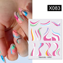 Harunouta 1 Bogen Wasserabziehbilder Transfer Schlange Obst Blume Sommer Alphabet Blätter Nail Art Maniküre Aufkleber Dekoration