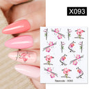 Harunouta 1 Bogen Wasserabziehbilder Transfer Schlange Obst Blume Sommer Alphabet Blätter Nail Art Maniküre Aufkleber Dekoration