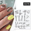 Harunouta 1 Bogen Wasserabziehbilder Transfer Schlange Obst Blume Sommer Alphabet Blätter Nail Art Maniküre Aufkleber Dekoration