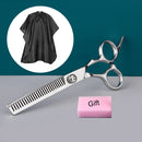 Edelstahlschere zum Ausdünnen und Schneiden von Haaren, Haarschneidemaschine, 6 Zoll, Friseurprodukte, Haarschnitt, Trimmen, Haare schneiden, Friseur