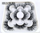 Neue 5 Paar 25 mm 3D-Nerzwimpern Bulk Faux mit benutzerdefinierter Box Wispy Natural Nerzwimpern Pack Short Wholesales Natural False Eyelashes