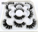 Neue 5 Paar 25 mm 3D-Nerzwimpern Bulk Faux mit benutzerdefinierter Box Wispy Natural Nerzwimpern Pack Short Wholesales Natural False Eyelashes