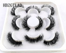 Neue 5 Paar 25 mm 3D-Nerzwimpern Bulk Faux mit benutzerdefinierter Box Wispy Natural Nerzwimpern Pack Short Wholesales Natural False Eyelashes