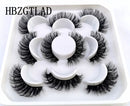 Neue 5 Paar 25 mm 3D-Nerzwimpern Bulk Faux mit benutzerdefinierter Box Wispy Natural Nerzwimpern Pack Short Wholesales Natural False Eyelashes