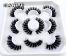 Neue 5 Paar 25 mm 3D-Nerzwimpern Bulk Faux mit benutzerdefinierter Box Wispy Natural Nerzwimpern Pack Short Wholesales Natural False Eyelashes