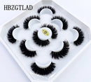 Neue 5 Paar 25 mm 3D-Nerzwimpern Bulk Faux mit benutzerdefinierter Box Wispy Natural Nerzwimpern Pack Short Wholesales Natural False Eyelashes