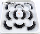 Neue 5 Paar 25 mm 3D-Nerzwimpern Bulk Faux mit benutzerdefinierter Box Wispy Natural Nerzwimpern Pack Short Wholesales Natural False Eyelashes