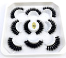 Neue 5 Paar 25 mm 3D-Nerzwimpern Bulk Faux mit benutzerdefinierter Box Wispy Natural Nerzwimpern Pack Short Wholesales Natural False Eyelashes