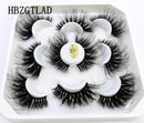 Neue 5 Paar 25 mm 3D-Nerzwimpern Bulk Faux mit benutzerdefinierter Box Wispy Natural Nerzwimpern Pack Short Wholesales Natural False Eyelashes