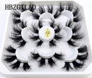 Neue 5 Paar 25 mm 3D-Nerzwimpern Bulk Faux mit benutzerdefinierter Box Wispy Natural Nerzwimpern Pack Short Wholesales Natural False Eyelashes