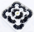 Neue 5 Paar 25 mm 3D-Nerzwimpern Bulk Faux mit benutzerdefinierter Box Wispy Natural Nerzwimpern Pack Short Wholesales Natural False Eyelashes