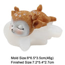 3D süße Hirsch Silikonform Fondant Schokolade Cupcake Dessert Kuchen Dekorationswerkzeuge Sika Hirsch Form Küche Backform